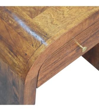 Table de chevet Darcy en finition châtaigne