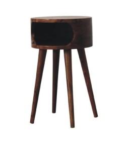 Table de chevet ouverte Alina, finition miel