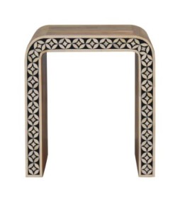 Edessa Bone Inlay End Table