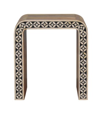 Edessa Bone Inlay End Table