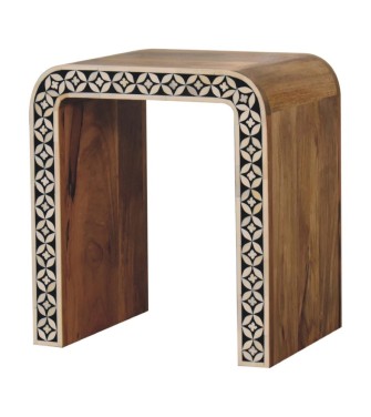 Edessa Bone Inlay End Table