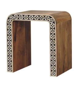 Edessa Bone Inlay End Table
