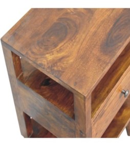 Table de chevet Dante finition châtaigne