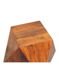Chestnut Abstract End Table