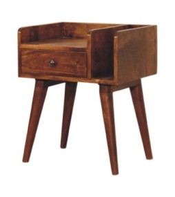 Table de chevet Collective - finition châtaigne
