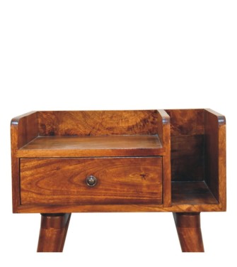 Table de chevet Collective - finition châtaigne