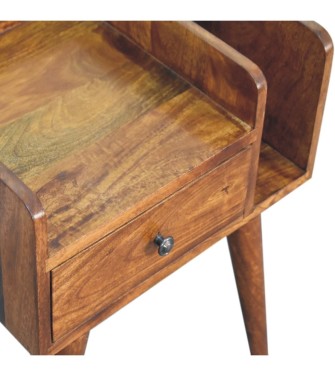 Table de chevet Collective - finition châtaigne