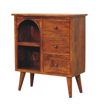 Chestnut Mixed Open Cabinet