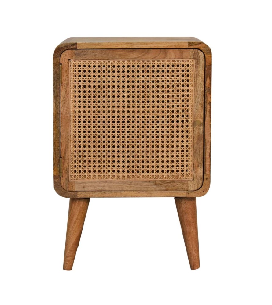 Table de chevet à porte tissée Larrisa