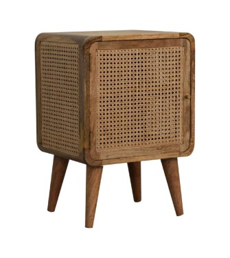 Table de chevet à porte tissée Larrisa
