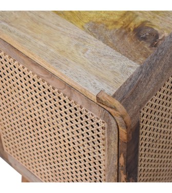 Table de chevet à porte tissée Larrisa