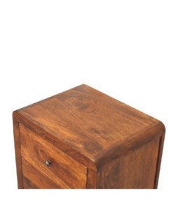 Table de chevet Arvessa à 3 tiroirs