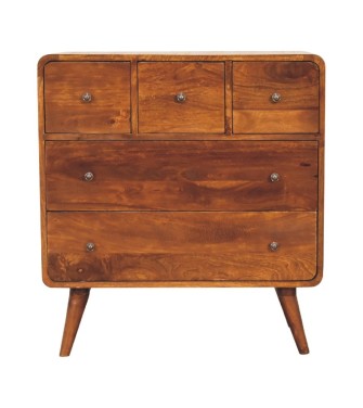 3 over 2 Curved Chestnut Chest