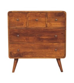 3 over 2 Curved Chestnut Chest