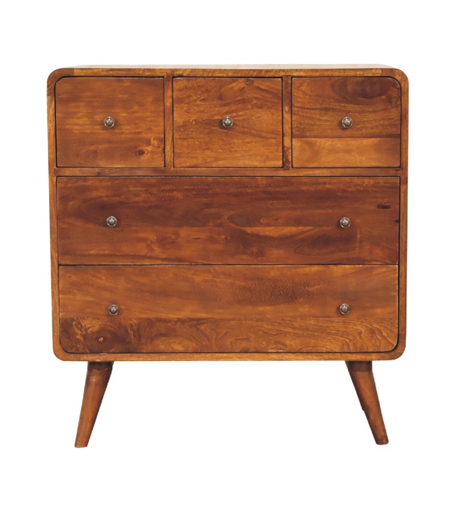 3 over 2 Curved Chestnut Chest