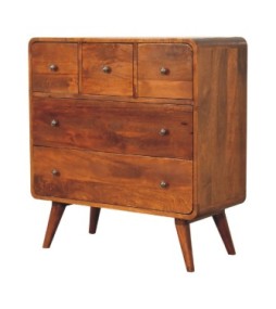 3 over 2 Curved Chestnut Chest
