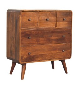 3 over 2 Curved Chestnut Chest