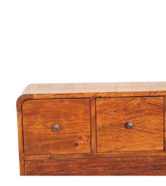 3 over 2 Curved Chestnut Chest