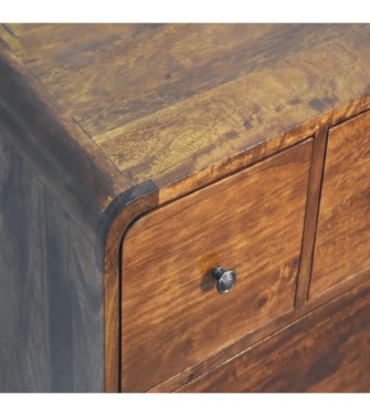 3 over 2 Curved Chestnut Chest