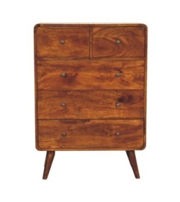 2 over 3 Curved Chestnut Chest