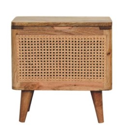 Tabouret de rangement Larissa avec couvercle