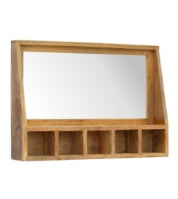 Meuble suspendu à 5 compartiments avec miroir
