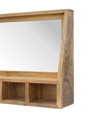 Meuble suspendu à 5 compartiments avec miroir