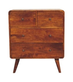2 over 2 Curved Chesnut Chest