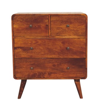 2 over 2 Curved Chesnut Chest