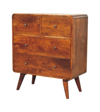 2 over 2 Curved Chesnut Chest