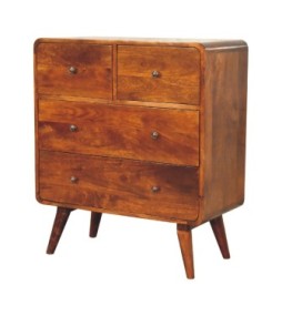 2 over 2 Curved Chesnut Chest