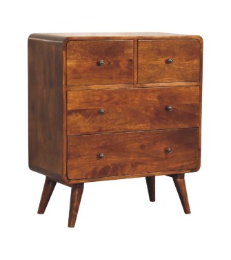 2 over 2 Curved Chesnut Chest
