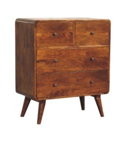 2 over 2 Curved Chesnut Chest