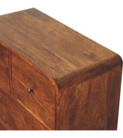 2 over 2 Curved Chesnut Chest