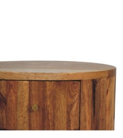 Table de chevet rayée