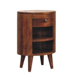 Table de chevet Cortez finition châtaigne