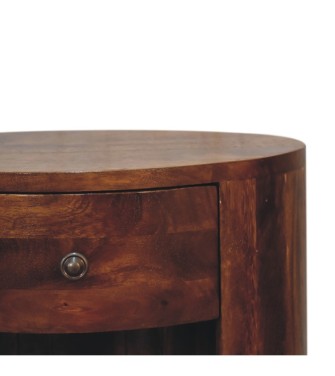Table de chevet Cortez finition châtaigne
