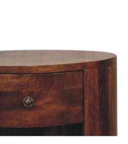 Table de chevet Cortez finition châtaigne