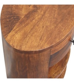 Table de chevet Cortez finition châtaigne