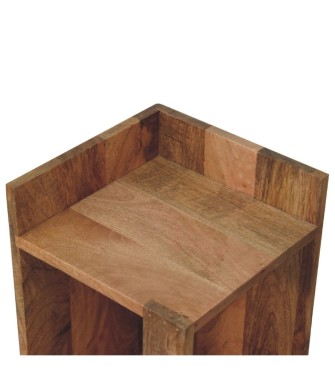 Table de chevet aspect chêne