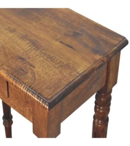 Bureau à pieds tournés finition châtaigne