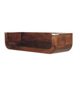 Indira Chestnut Floating Console