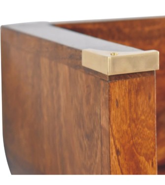 Table de chevet flottante Indira finition châtaigne