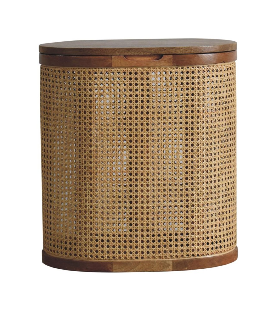 Larissa Round Lid-Up Storage Stool