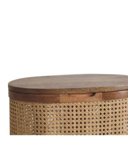 Larissa Round Lid-Up Storage Stool