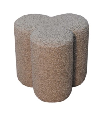 Repose-pieds Mud bouclé Clover