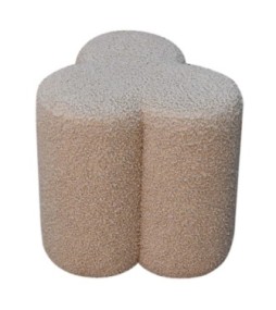 Repose-pieds Mud bouclé Clover