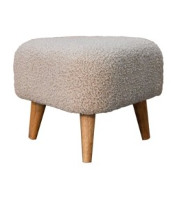 Repose-pieds triangulaire Mud bouclé