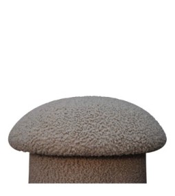 Repose-pieds champignon en boue bouclée