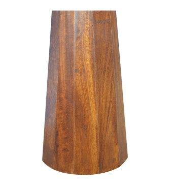 Geometric Brass Inlay End Table
